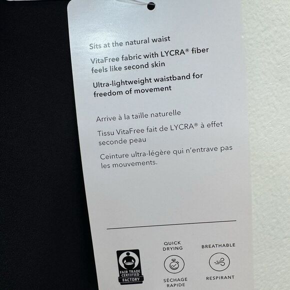 Athleta Transcend Slim Pant Womens size M 32" Nylon Stretch Black - Picture 11 of 11